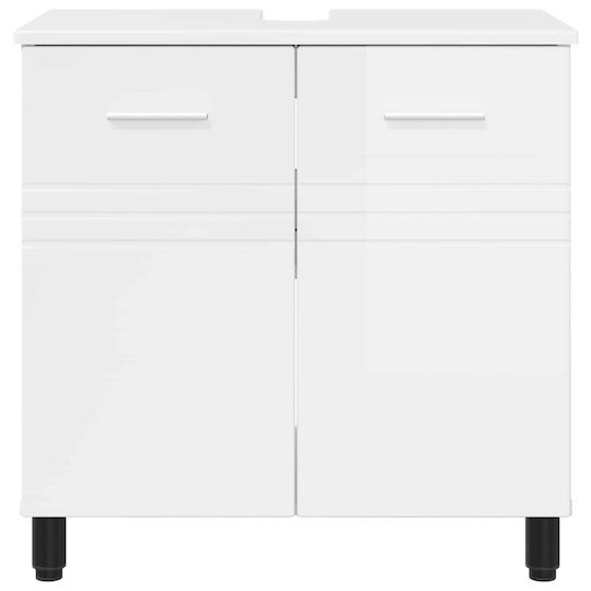 vidaXL Πάγκος με Νιπτήρα Μ60xΒ35xΥ60cm Λευκό