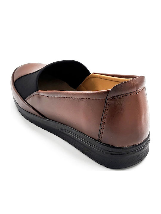 Γυναικεία Slip-On Δερμάτινα Ταμπά