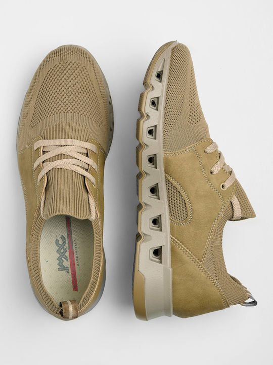 Herren Freizeitschuhe Anatomisch Beiges Leder