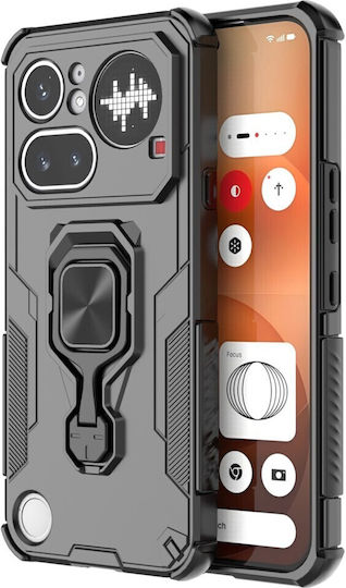 Magnetische Rückseitenhülle Kunststoff Schwarz Für Nichts Phone (4a) Pro