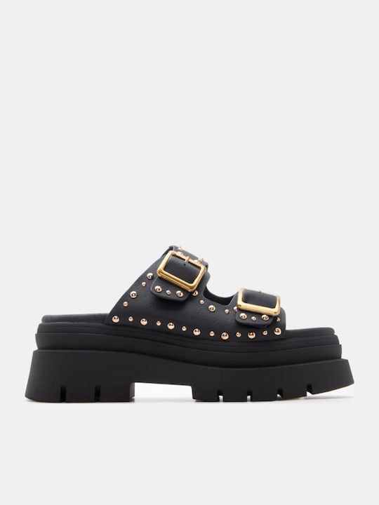 Women's Flat Sandals Flatforms Black