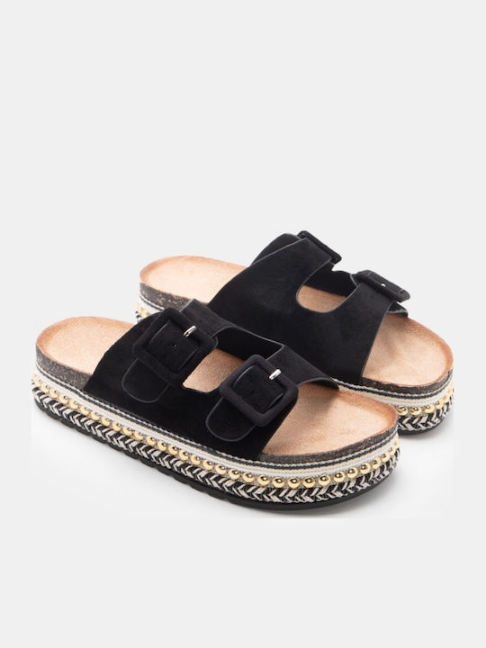Дамски Сандали Flatforms Черни