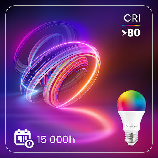 Lumiled Λάμπα LED 9W για Ντουί E27 και Σχήμα A60 Ψυχρό Λευκό 806lm Dimmable