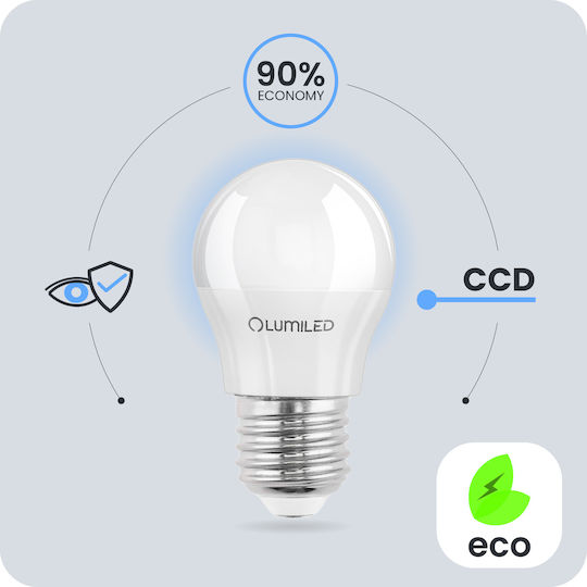 Lumiled Λάμπα LED 2.5W για Ντουί E27 και Σχήμα P45 Ψυχρό Λευκό 249lm