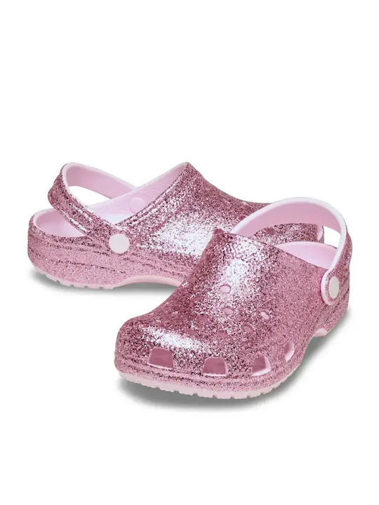 Glitter Kids Anatomic Beach Clogs Pink