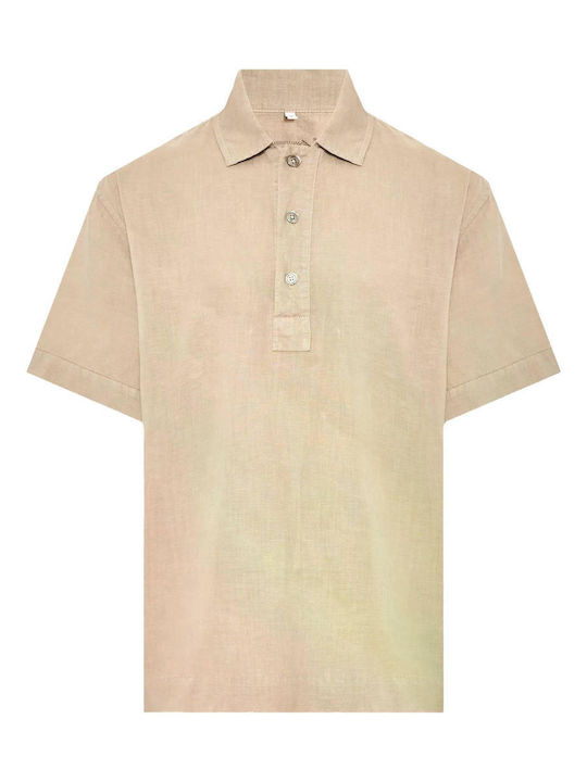 Polo Short Sleeve Beige Blouse