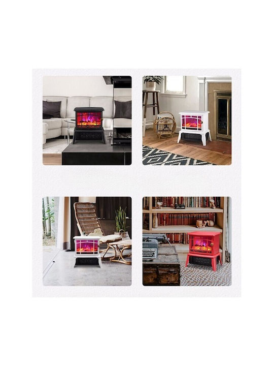 Alista Home Șemineu Electric de Podea 1500W 25x16cm Alb