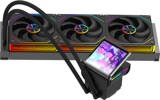 ProGaming GlacierView 360 Sistem de Răcire cu Apă AIO CPU cu 3 Ventilatoare de 120mm și Iluminare ARGB