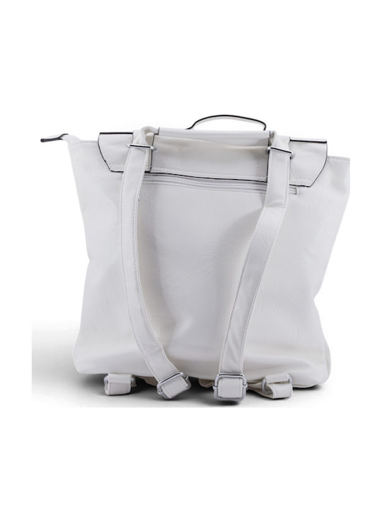 Women's Bag Backpack Shoulder White