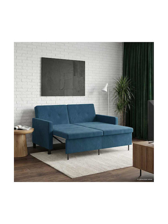 Canapea Cu Două Locuri Pat Albastru 154x94.5x80.5cm