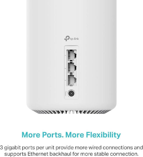 TP-LINK Deco XE75 v3 Zugangspunkt mit Mesh Wi‑Fi 6E Dualband (2,4 & 5 GHz) Doppelter Bausatz
