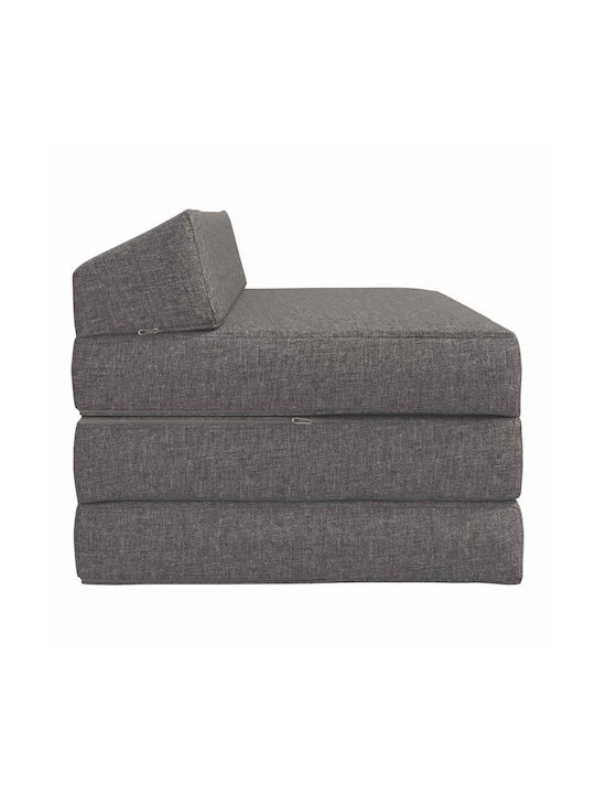 vidaXL Doppelsitzer Sofa Bett Offenes Hellgrau 120x60x49cm