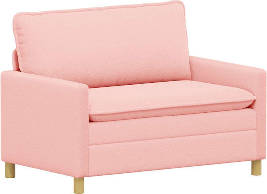 Two-Seater Couch Pink 126x81x87.5cm