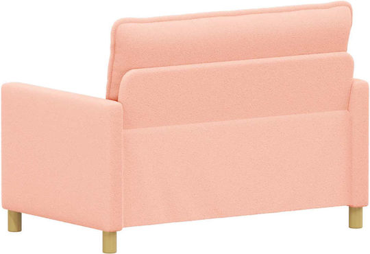 Two-Seater Couch Pink 126x81x87.5cm