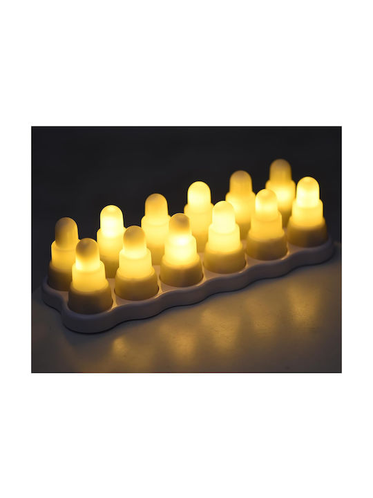 Lămpi Decorative Pentru Masă LED RGB Lumânare 12 Buc