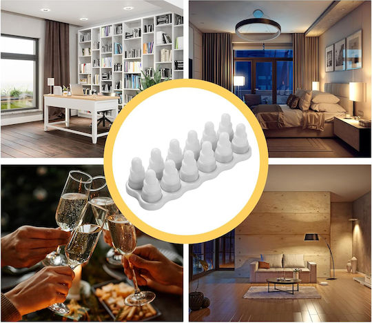 Decorative Table Lamp LED RGB Wax Polish 12pcs