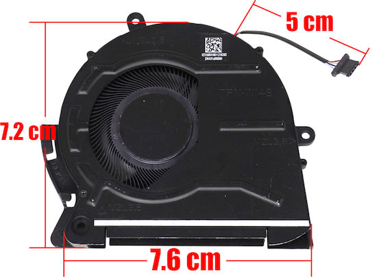 Laptop Cpu Cooling Fan Hp Envy 17-ch 17m-ch 17t-ch 17-ch0008ca 17-ch0010ca M45786-001 Eg50050s1-1c160-s9a Tpn-w148 4pin Code 81690