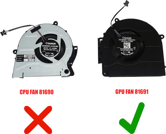 Laptop Fan GPU Cooling Fan HP Envy 17-ch 17m-ch 17t-ch 17-ch0008ca 17-ch0010ca M45787-001 Eg50050s1-1c170-s9a Tpn-w148 4pin Code 81691