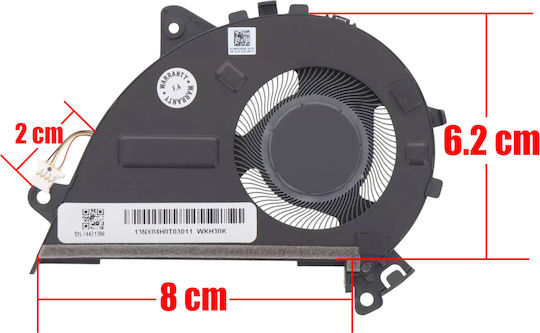 Ανεμιστηράκι Laptop Cpu Cooling Fan Asus Expertbook B5 Flip B5402 B5402fb B5402f B5402c B5402cea B5402fea B5402cba B5402fba B5402cva B5402fva B5402fva-gr53c1x Dc280010ds0 13nx04h0t03011 5pin Κωδ.81692