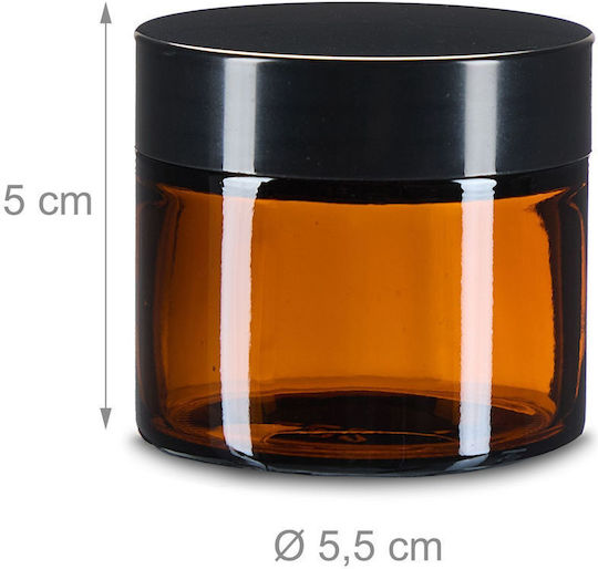 Relaxdays Glas Gefäß 60ml