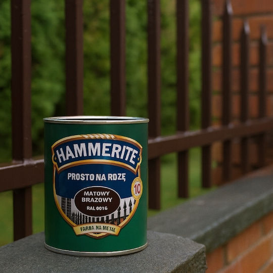 Hammerite Rust Paint 0.7l Brown Matte Anti-corrosive Protective Metal