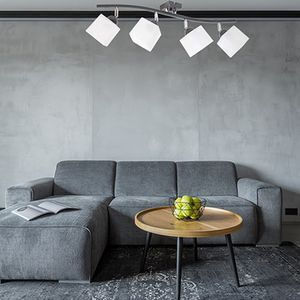 Light Home Osram Decken- und Wandleuchten mit 4 Spots in Weißer Farbe