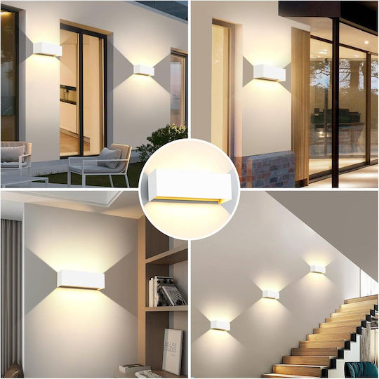 Wandmontiertes Außenbeleuchtung LED IP65 30W mit Warmweißem Licht 30x10x10cm Wandmontiertes Außenbeleuchtung LED IP65 30W mit Warmweißem Licht 30x10x10cm