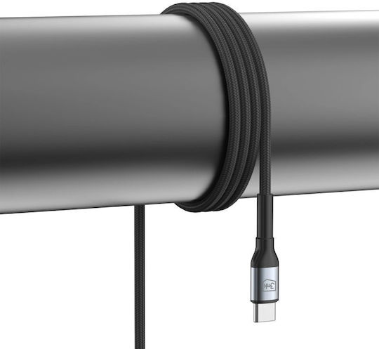 3MK Hyper USB 2.0 Кабел USB-C Мъжки - USB-C 100W Захранване (PD) Черен 1м