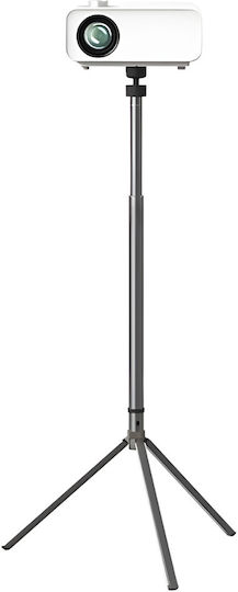 Adjustable Projector Mount 67-100 Cm 360° Rotation 90° Tilt Foldable Aluminum Easy To Install Black Grey