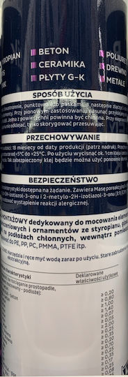 Adhesive Plaster Stucco Polystyrene 300 Ml