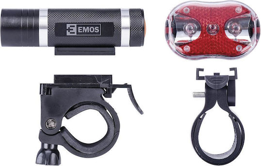 Emos P3920 Επαναφορτιζόμενο Σετ Φώτα Ποδηλάτου 150lum