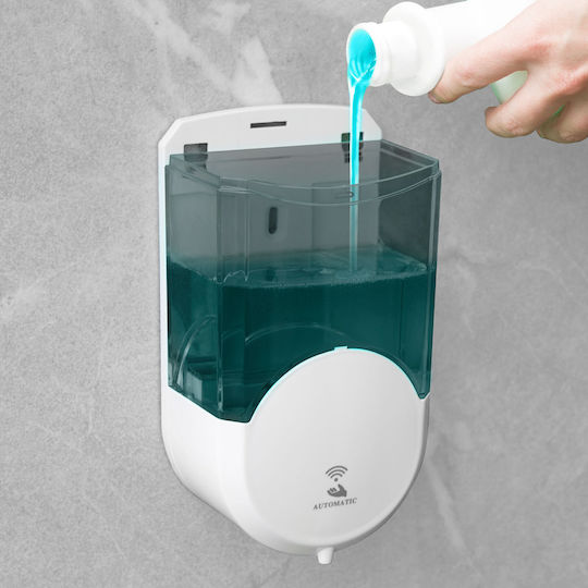 Dozator Automat De Săpun 600ml Senzor Montare Pe Perete Fără Contact Fumuriu