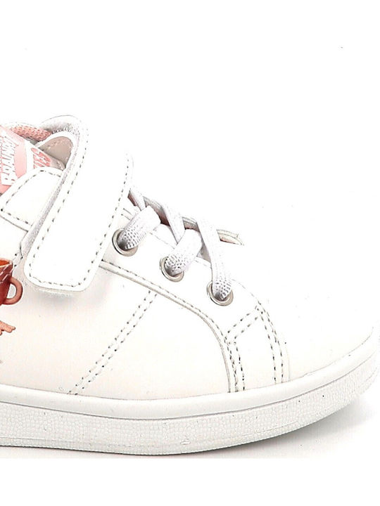 Casual Sort Italian Brainrot Ballerina Cappuccina Kids Sneakers with Hoop & Loop Closure White