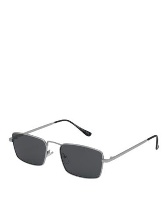 Jack & Jones 12293221-1 Männliche Sonnenbrille mit Silbernem Rahmen und Silbernem Spiegelglas Jack & Jones 12293221-1 Männliche Sonnenbrille mit Silbernem Rahmen und Silbernem Spiegelglas