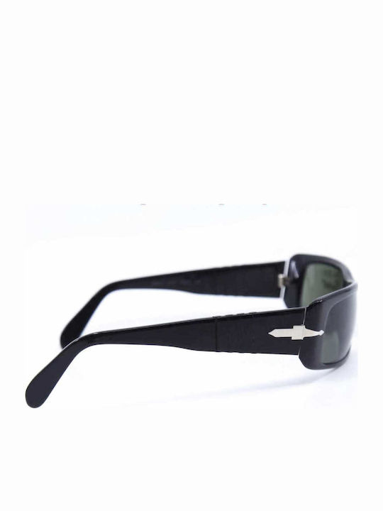Persol Unisex Sunglasses with Black Frame and Green Lens PO2709S 9531/56