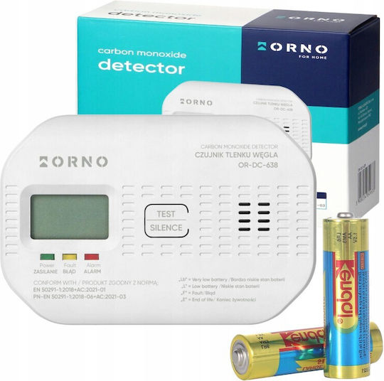 Kohlenmonoxid-Detektor LCD Anzeige Elektrochemischer Sensor Batteriebetrieben