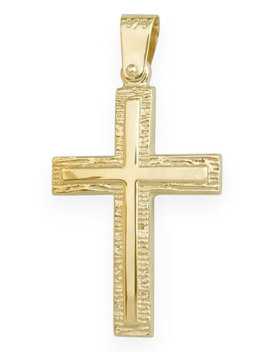 Goldjewels Χρυσός Σταυρός 9Κ Διπλής Όψης