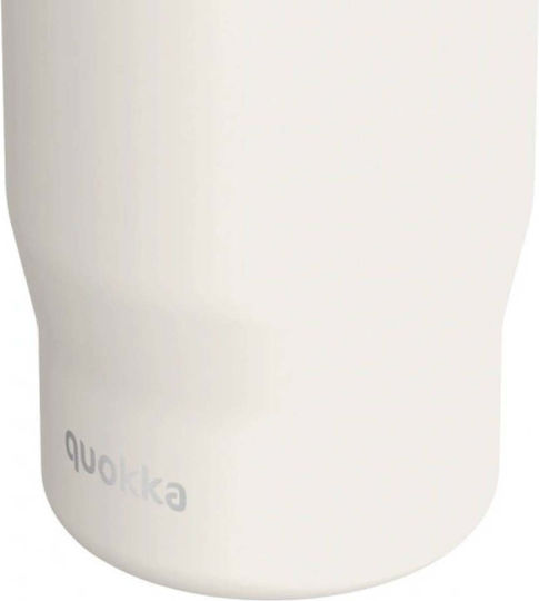 Quokka Stainless Steel Thermos Bottle BPA Free 720ml Ivory with Straw