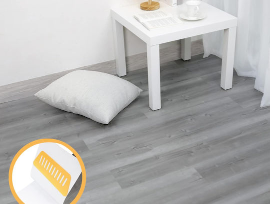 Set Pardoseală Plastic Vinil Cu 40 Țigle M90xL15cm Gri