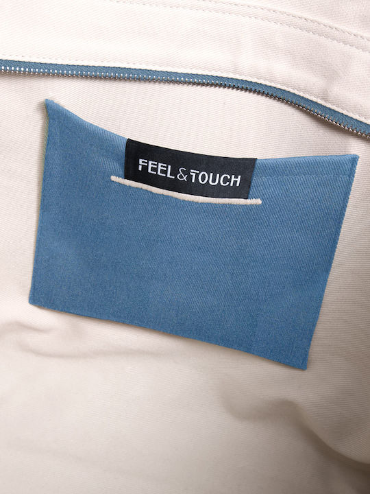 Feel & Touch Strandtasche Rucksack Blau