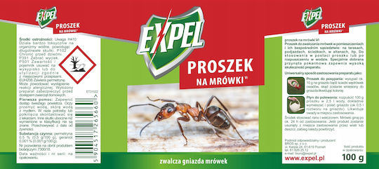 Expel Ant Σκόνη για Μυρμήγκια 100gr