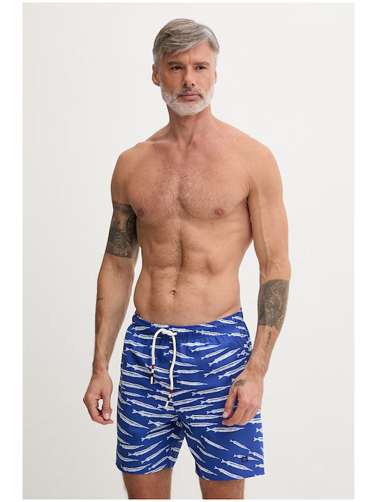 Napapijri Herren-Bademode Kurze Hosen Blau mit Mustern