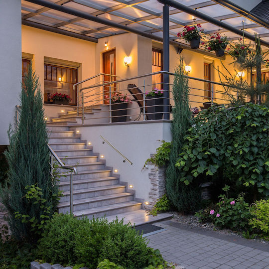 Relaxdays Balustradă Extensibilă Din Oțel Inoxidabil Periat 12.5x7.5x100 Cm Set Complet