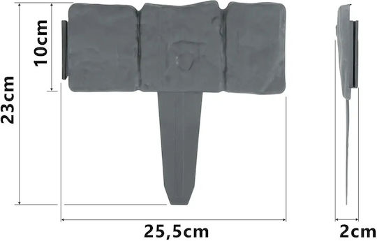 Smartic Gardă Viu De Grădină Gri 25.5x23cm