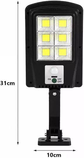 Set of 8 Wall Mounted Solar Lights Cold White 6500K with Motion Sensor and Photocell IP65
