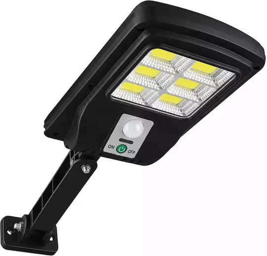 Set of 6 Wall Mounted Solar Lights Cold White 6500K with Motion Sensor and Photocell IP65