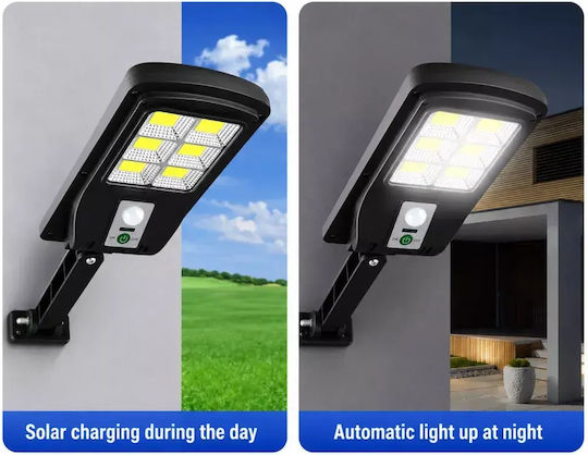 Set of 8 Wall Mounted Solar Lights Cold White 6500K with Motion Sensor and Photocell IP65