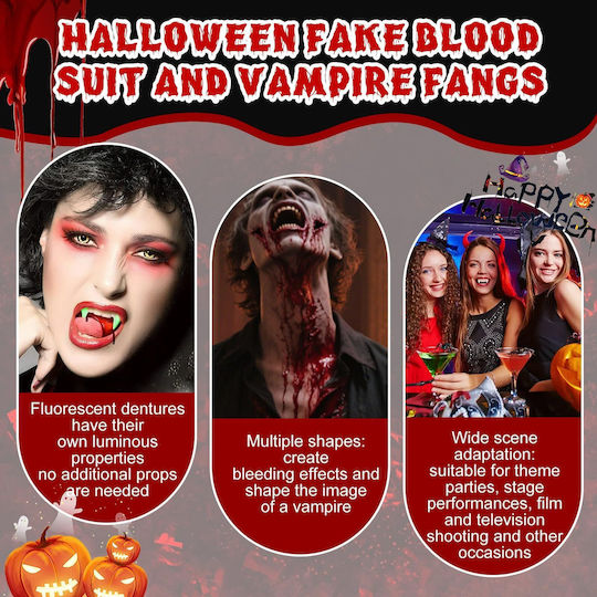 Vampire Karnevalsaccessoires Δόντια für Halloween