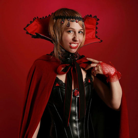 Dinți Albi de Carnaval pentru Halloween din Plastic 2 Bucăți