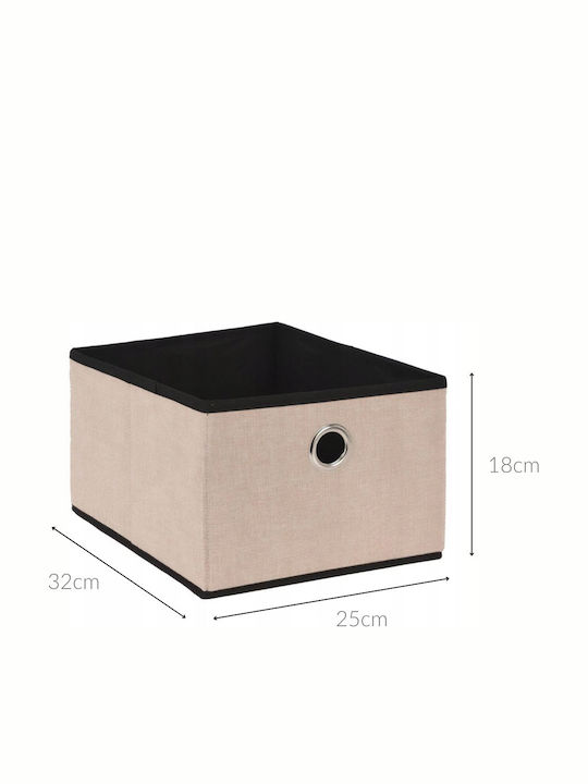 Koopman Aufbewahrungskorb Stoff Beige 32x25x18cm